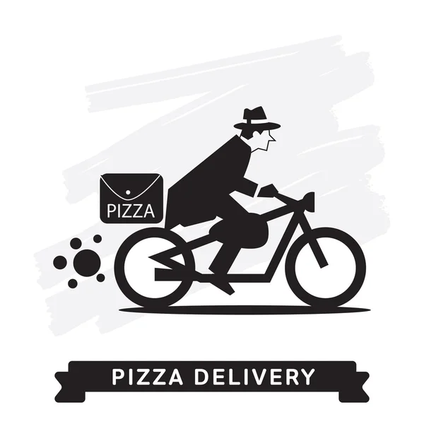 Pizza Delivery Service, Vector icon. — Διανυσματικό Αρχείο