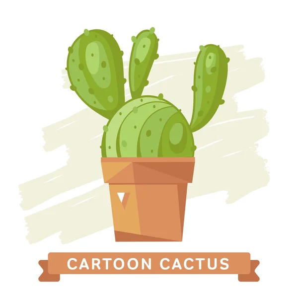 Flores de cactus, aisladas de cactus . — Vector de stock