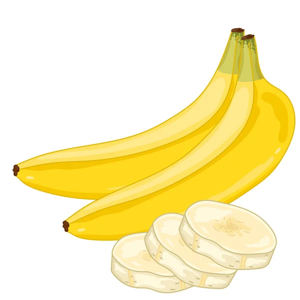 Bananenzusammensetzung isoliert — Stockfoto