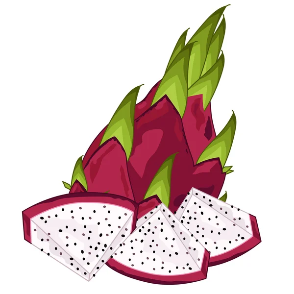 Dragón Composición de frutas Aislado —  Fotos de Stock