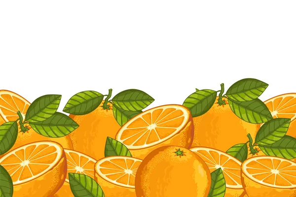 Composición naranja Aislado — Vector de stock
