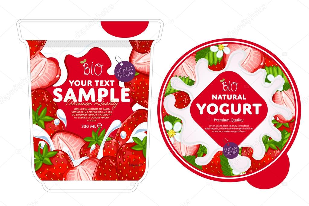 Propuesta De Etiqueta Para Un Envase De Yogurt Box Packaging Design