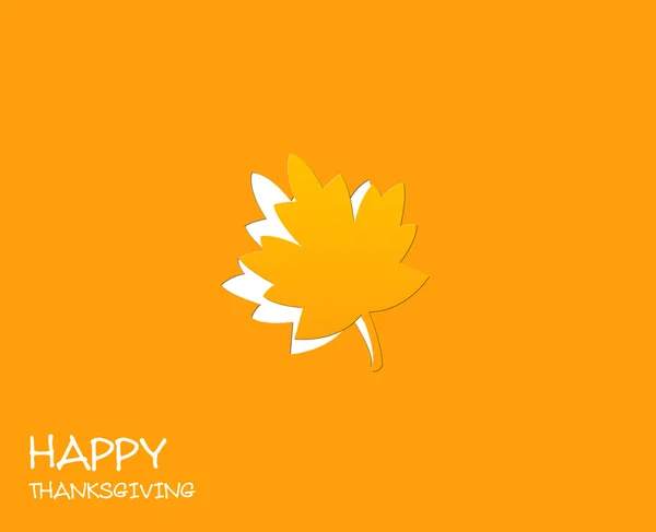 Happy Thanksgiving jour illustration fond orange avec congé et espace texte — Photo