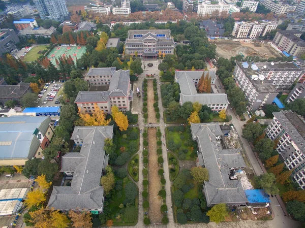 Argo West China University, Sichuan University China luchtfoto — Stockfoto