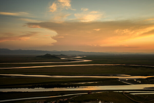Закат Желтой реки
