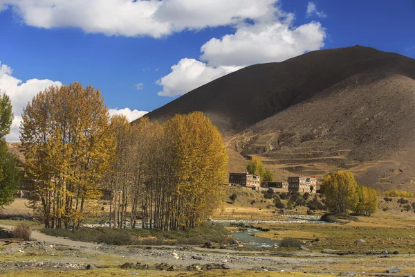 China Sichuan xindu bridge, Inagi Aden, scenic autumn beauty