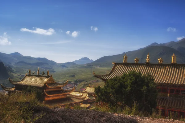 Langmu templet Panorama — Stockfoto