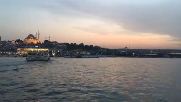 Turchia Istanbul il Mar di Marmara e Bosforo time-lapse Fotografia — Video Stock
