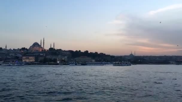 Turchia Istanbul il Mar di Marmara e Bosforo time-lapse Fotografia — Video Stock