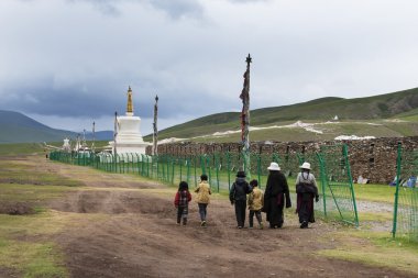 Bagemani taş duvar shiqu County, Sichuan Eyaleti, Ganzi Tibet Özerk İli