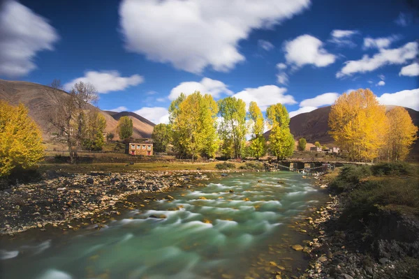 318 State Road, Sichuan Tibet satır bulunan Kangding şehir, Sichuan Tibet Özerk İli, Ganzi eyaleti Çin Xinduqiao, Kuzey bölgesinde — Stok fotoğraf