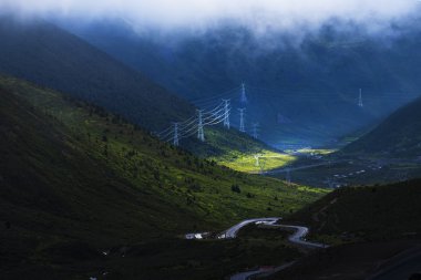 318 State Road, Sichuan Tibet satır bulunan Kangding şehir, Sichuan Tibet Özerk İli, Ganzi eyaleti Çin Xinduqiao, Kuzey bölgesinde