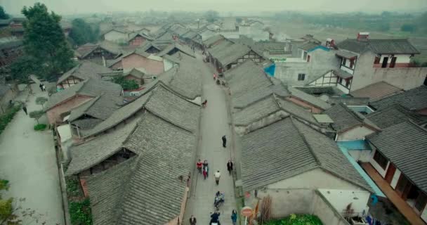Ciudad china de Sichuan Chengdu Xinchang, Condado de Dayi — Vídeo de stock