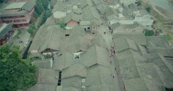 Çin Sichuan Chengdu Xinchang Town, Dayi Şehri — Stok video
