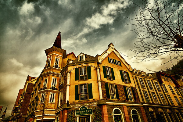 Китай, уезд Дайи, город Чэнду, провинция Прованс, город европейского стиля
