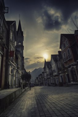 Çin, Dayi County, Chengdu şehir, Sichuan Eyaleti, Avrupa tarzı şehir