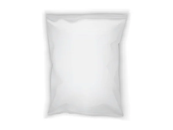 Упаковка Белой Бумаги Изолированная Белом Фоне — стоковый вектор
