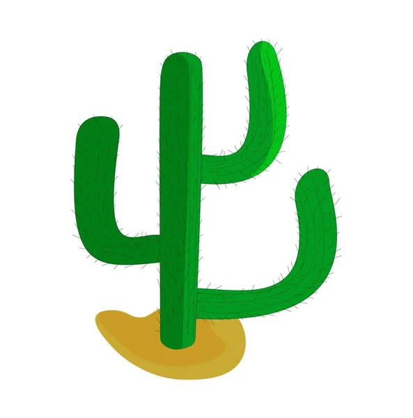 Kaktus Der Wüste Folge — Stockvektor