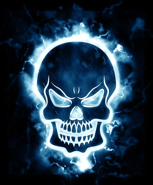 Burning skull art concept. — Stock Photo, Image