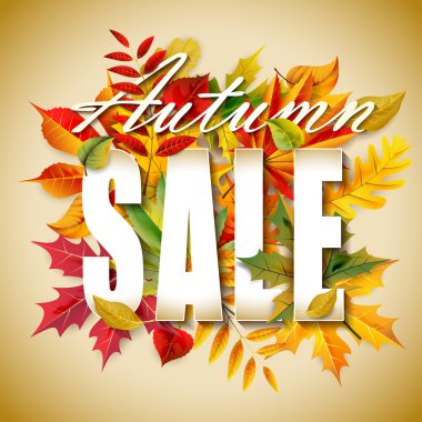 Sonbahar satış kompozisyon