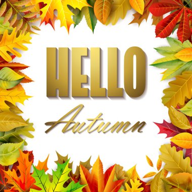 Altın sonbahar kompozisyon