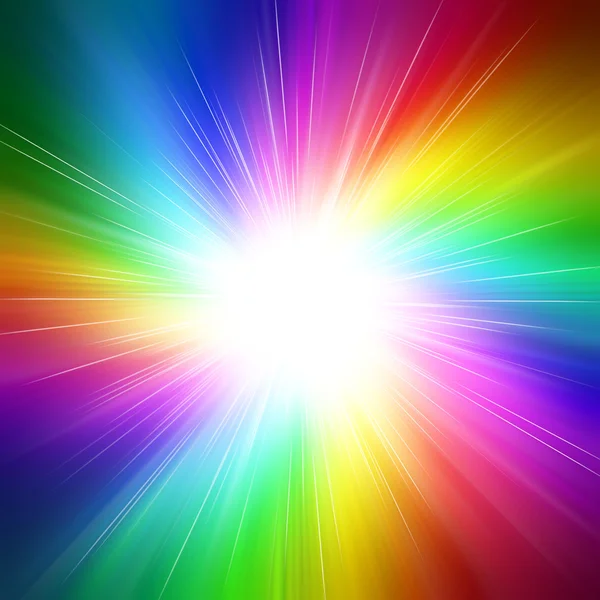 Salpicadura de arco iris — Foto de Stock