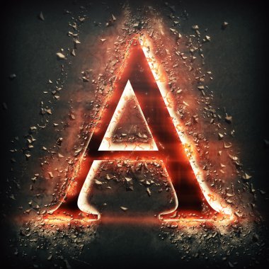 Kırmızı ışık harf A