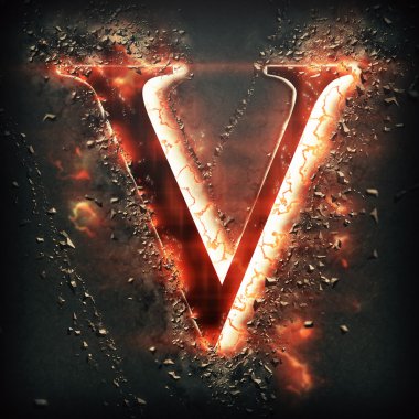 Kırmızı ışık harf V