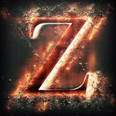 Kırmızı ışık harf Z