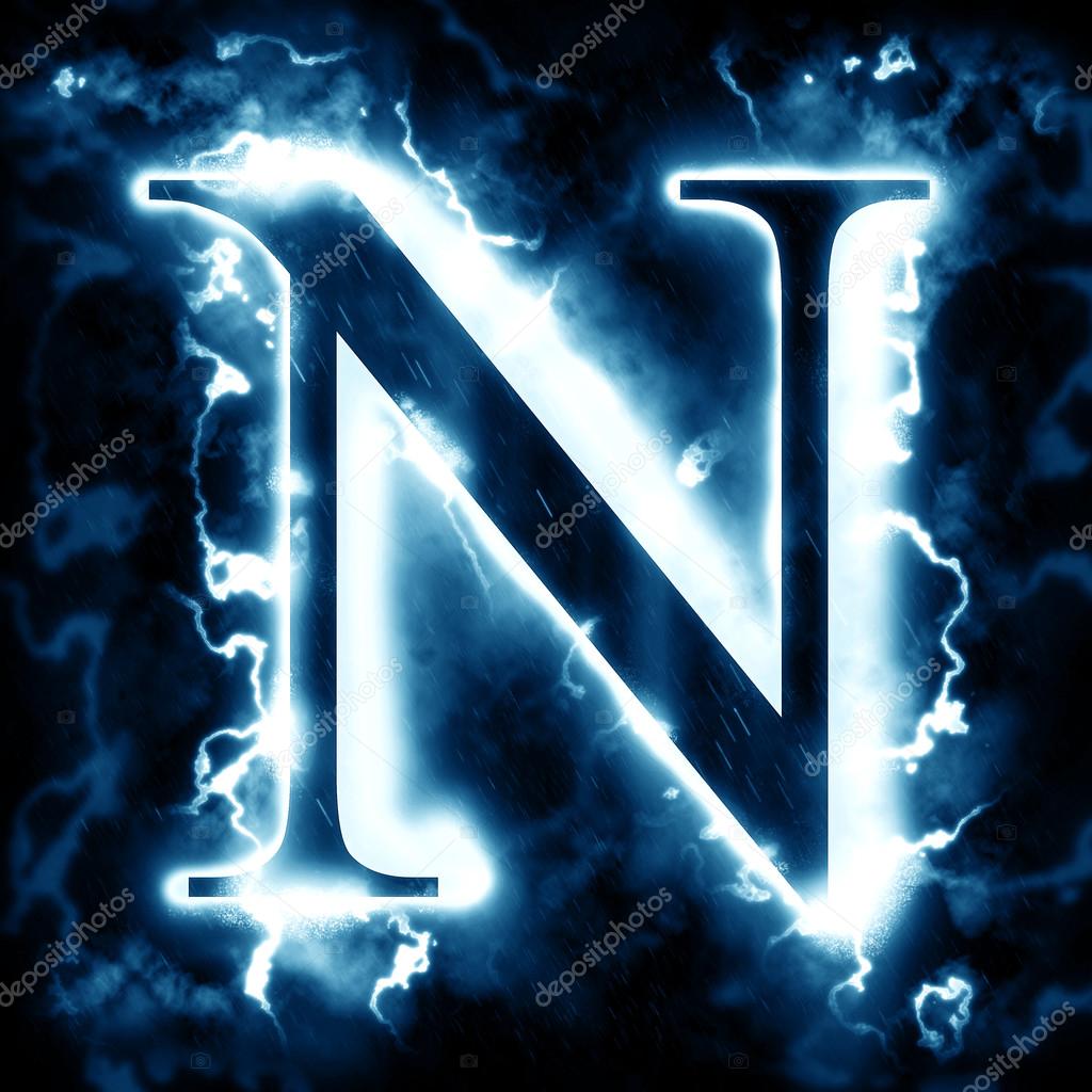 Lightning letter N Stock Photo by ©ornithopter 87219324