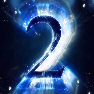 Mavi soyut basamak 2