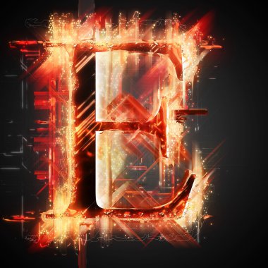 Kırmızı ışık harf E