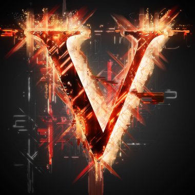 Kırmızı ışık harf V