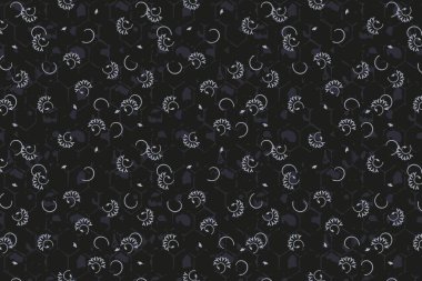 Klasik dövme deseni koyu mavi dikişsiz arka plan duvar kağıdı