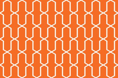 Turuncu arkaplan tasarım vektörü kusursuz grafik geometrik desen