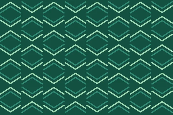 Geometric Pattern Retro Green Colors Seamless Vector Background Textile Clothing — Stock Vector