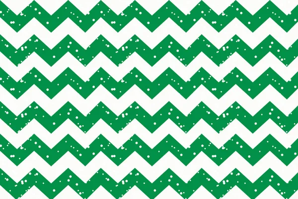 Lignes Zigzag Noël Vert Avec Fond Blanc — Image vectorielle