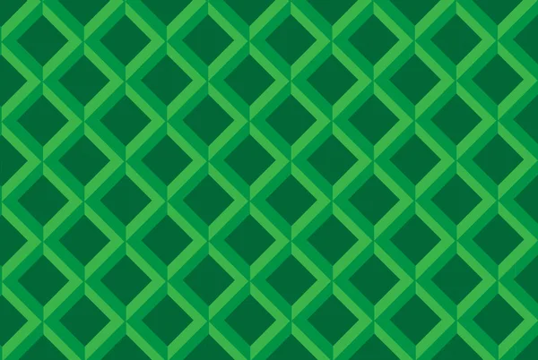 Geométrico Diamante Verde Vector Patrón Diseño Gráfico Sin Costura — Archivo Imágenes Vectoriales