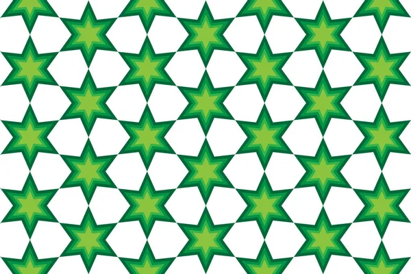 Diseño Gráfico Patrón Geométrico Verde Con Fondo Blanco — Archivo Imágenes Vectoriales