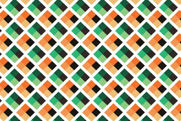 Mise Page Multicolore Verte Orange Avec Des Lignes Blanches Croisées — Image vectorielle