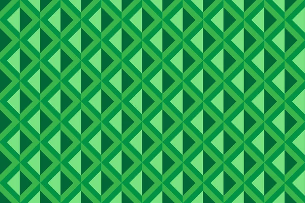 Grüner Diamant Geformte Abstrakte Muster Reflektierende Und Glänzende Nahtlose Vektordesign — Stockvektor