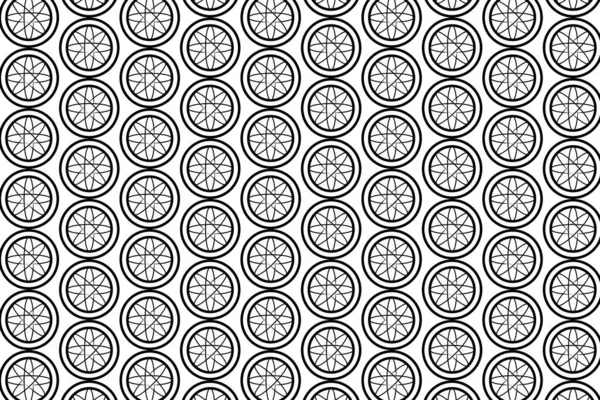 Modèle Contour Circulaire Sur Fond Blanc Conception Géométrique Motif Vectoriel — Image vectorielle