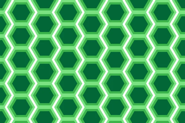 Modèle Graphique Vectoriel Sans Couture Conception Géométrique Fond Hexagonal Vert — Image vectorielle