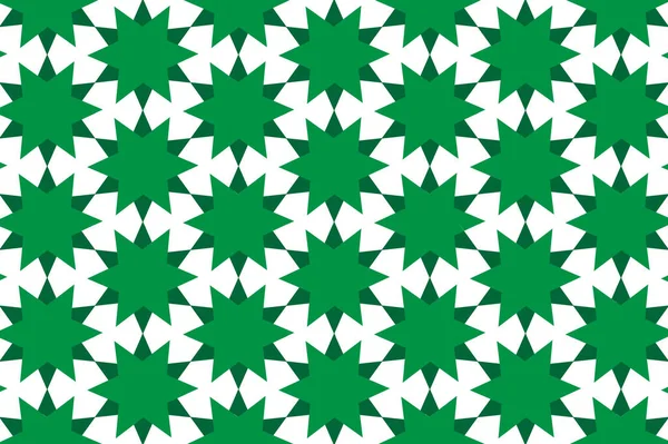Círculos Puntiagudos Verdes Sobre Fondo Blanco Diseño Geométrico Patrón Gráfico — Archivo Imágenes Vectoriales