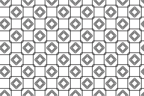 Diamants Noirs Carrés Fond Géométrique Motif Vectoriel Sans Couture Papier — Image vectorielle