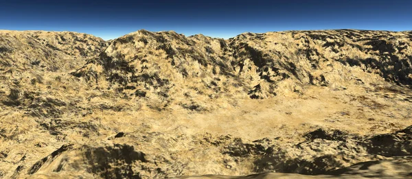 Utsikt över ravinen täckt med sand och jord — Stockfoto
