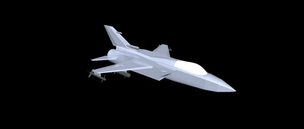 Een 3D-model van de low-poly van vliegtuigen Tornado — Stockfoto