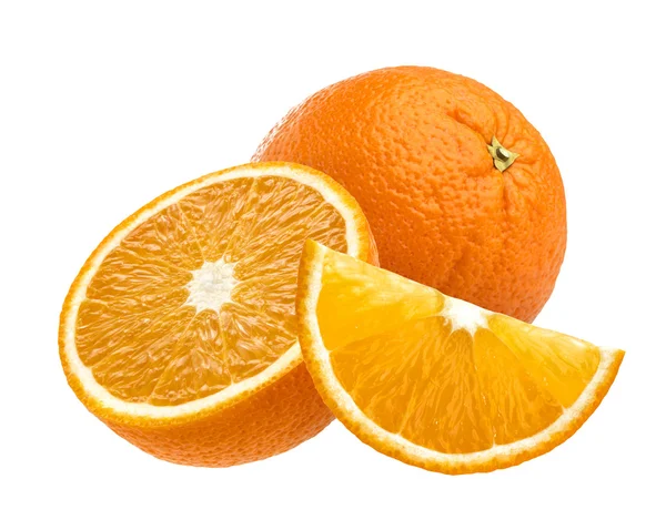 Orange fruit isolated on white background. — Stock Photo, Image