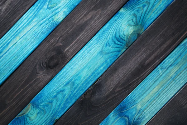 Latar belakang tekstur kayu biru dan biru tua — Stok Foto