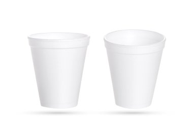 Plastik kap izole kırpma yolu ile beyaz arka plan üzerinde